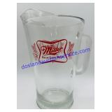 Miller High Life Beer Glass Pitcher