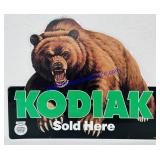 Kodiak Tobacco Tin Sign. 21ï¿½x17ï¿½