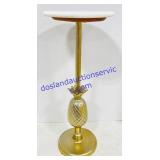 Cast Iron & Marble Pineapple Plant Stand 24' H