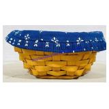 Longaberger Basket W/Plastic & Cloth Liners