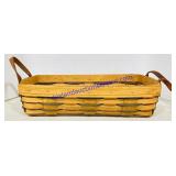 Longaberger Basket w/Leather Handles