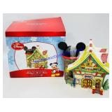Disney Christmas Ceramic Lighted Deco Mickeys Ski