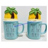 Rae Dunn Lidded Ceramic Mugs