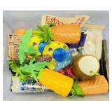 Lot of Plastic Tiki Bar Supplies