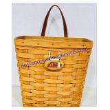 Hanging Longaberger Basket w/Plastic Liner &