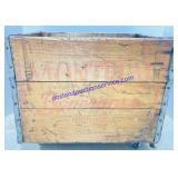 Montreal Beverage Wooden Wheeled Crate 16.5 x