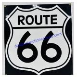 Route 66 Porcelain Sign. 12ï¿½x12ï¿½