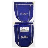 2 Crown Royal Bags