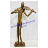 Bronze Violinist Sculpture