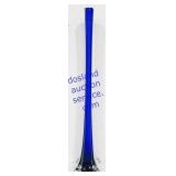 24' Tall Stretched Blue & Clear Glass Vase