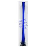 24' Tall Stretched Blue & Clear Glass Vase