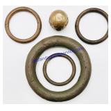 Copper Rings & Ball (3.5 Lbs Total)