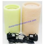 2 Aquaflame Wax Candle Water Fountains