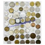 56 Mixed Foreign Coins