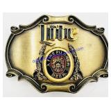 1978 Raintree Miller Lite Metal Belt Buckle