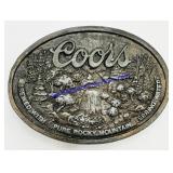 Coors Metal Belt Buckle