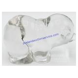 Crystal Glass Bear Cub Paperweight