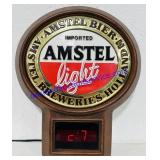 Amstel Light Corded Clock. 15ï¿½x12ï¿½
