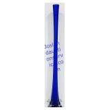 24' Tall Stretched Blue & Clear Glass Vase