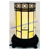 7.5' Tall Working Tiffany Style Glass Shade Lamp