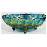 Indiana Iridescent Carnival Glass Oval Center