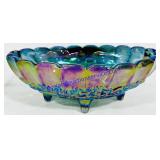 Indiana Iridescent Carnival Glass Oval Center