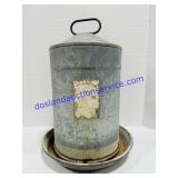 Vintage Galvanized Chicken Waterer