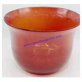 Deep Amber Large Glass Bowl