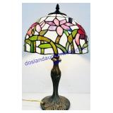 20' Tall Working Tiffany Style Glass Shade Lamp