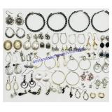 40 Pairs of Mixed Metal Earrings
