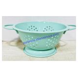Enamelware Green Colander
