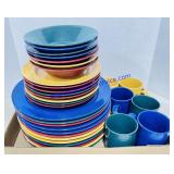 Pier 1 Melamine Colorful Dish Set
