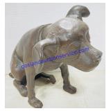 Bronze Dark Brown Dog Sculpture