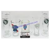 5 Branded Drinks Glasses