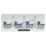 4 Pioneer Branded Whiskey Glasses