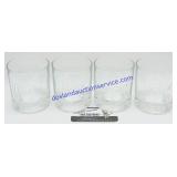 4 Ketel One Vodka Branded Whiskey Glasses
