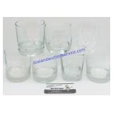 7 Branded Whiskey Glasses
