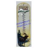 Sunset Lodge And Outfitters Metal Thermometer.