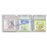 3 Nintendo Game Boy Cartridges