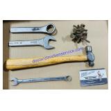 Wood Handled Craftsman Hammer, John Deere 7/16 &
