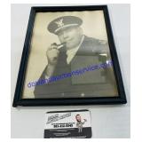 Black and White Military Photo Broken Frame.