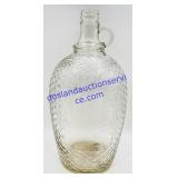 Textured Glass One Gallon Wine Jug (chipped)