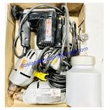 Pneumatic Paint Sprayer & 3 Corded Tools