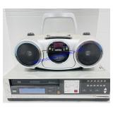 Realistic VHS Player/Recorder & Duraband CD Disc