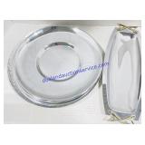 5 Kromex Chrome Serving Trays