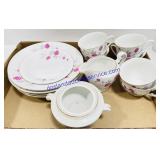 'Rose Hebi' China Plates& Cups