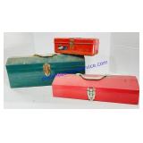 3 Metal Toolboxes