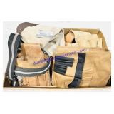 4 Leather & Canvas Tool Belts