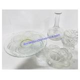 Glass Trays, Bowl & Wine Decanter