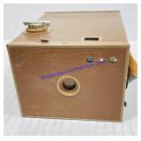 Vintage Box Brownie Camera in Metal Box